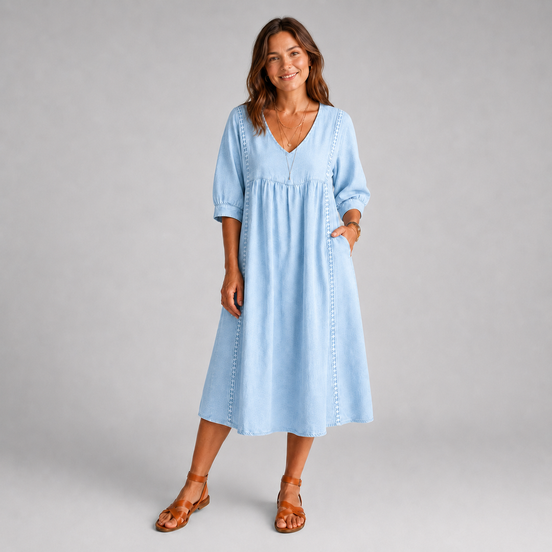 Talia™ Smock Midi Dress