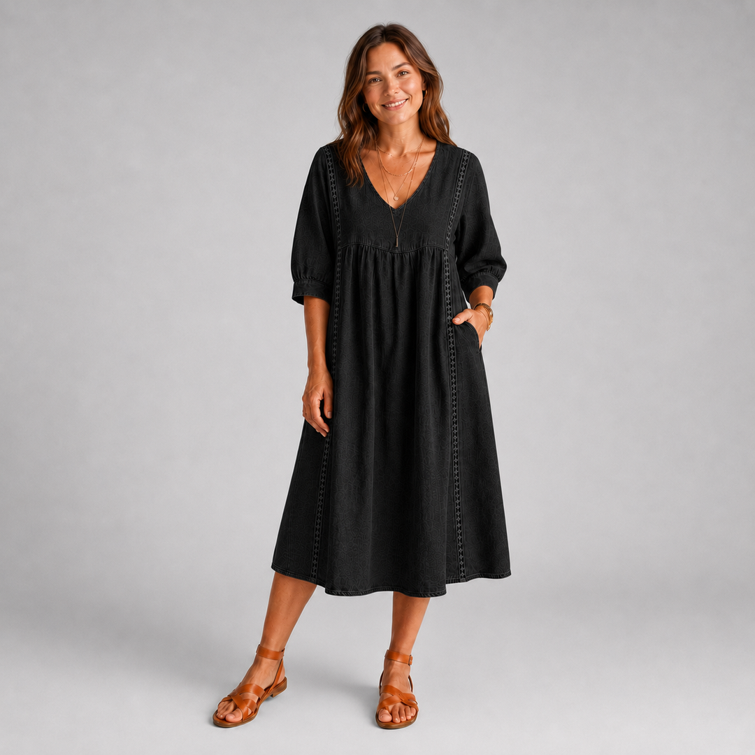 Talia™ Smock Midi Dress
