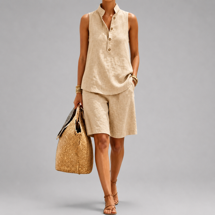 Marina™ Linen-Blend Short Set