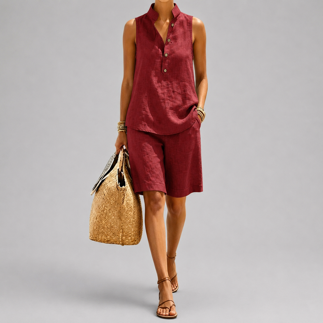 Marina™ Linen-Blend Short Set