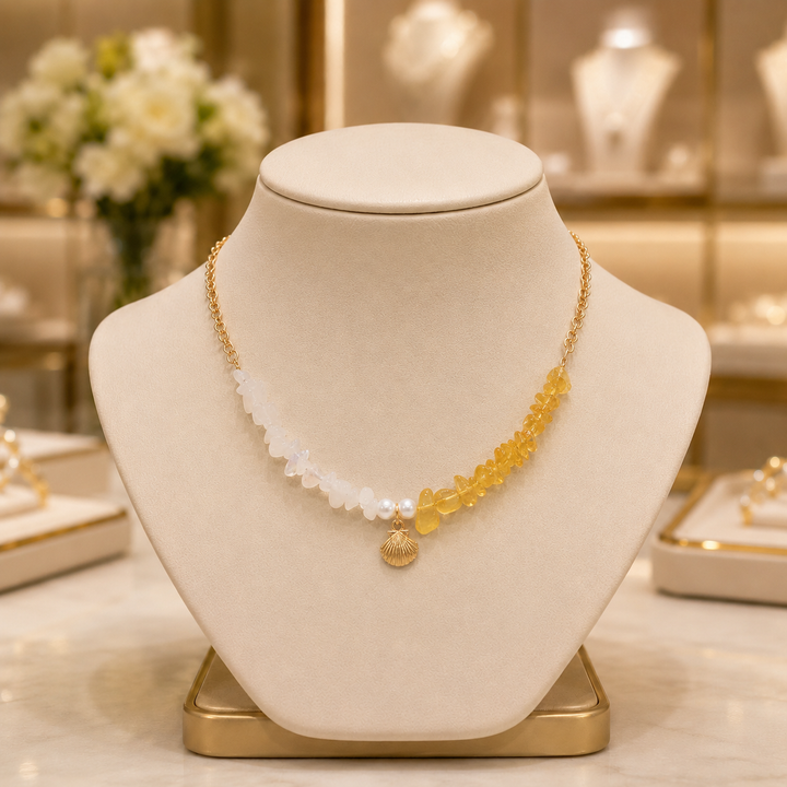 Marielle™ Sunstone Shell Necklace