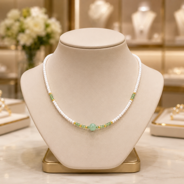 Avielle™ Green Bead Necklace