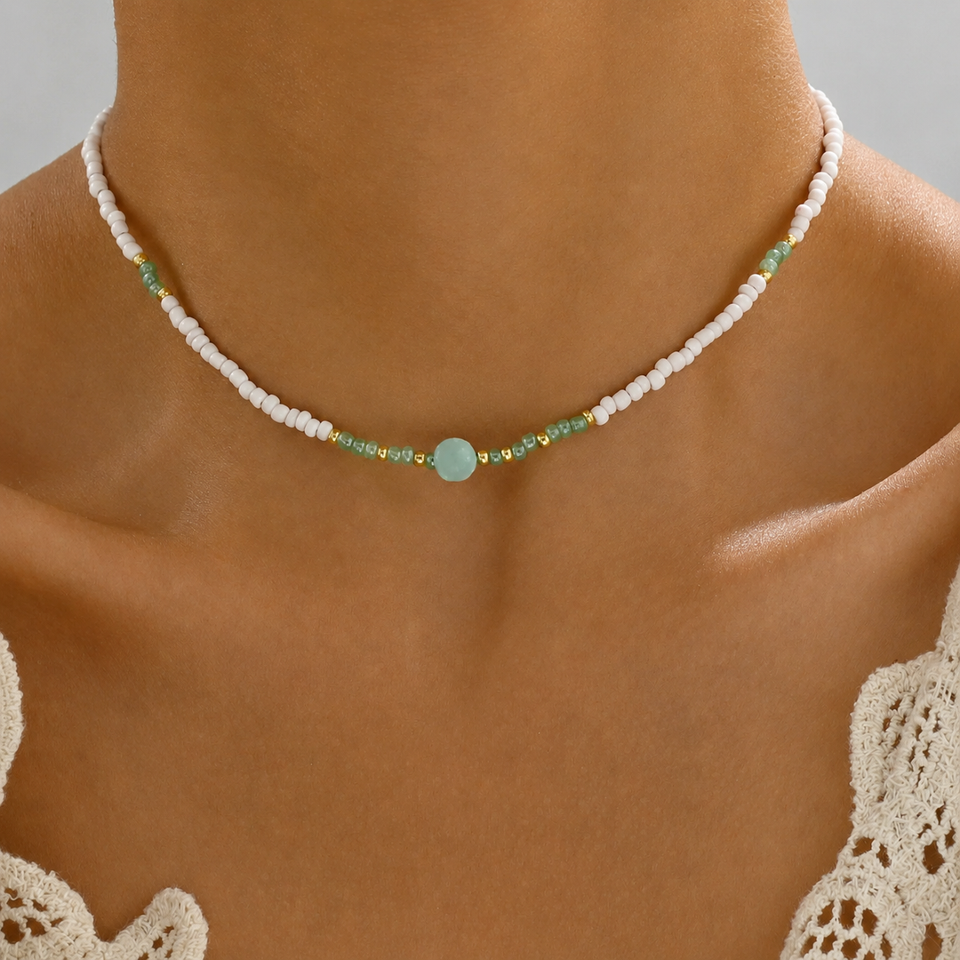 Avielle™ Green Bead Necklace