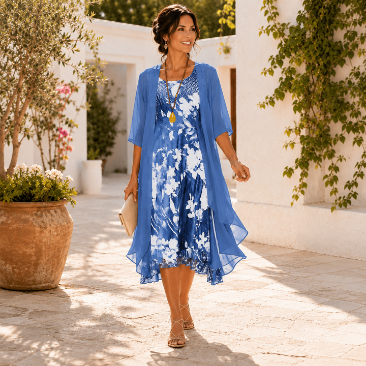 Mariselle™ Layered Floral Dress