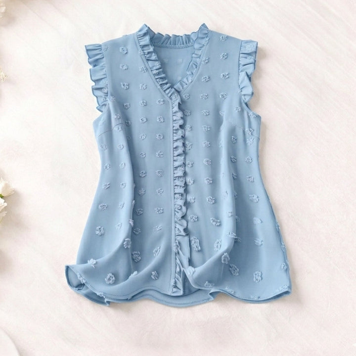 Belle Ruffle Sleeveless Blouse