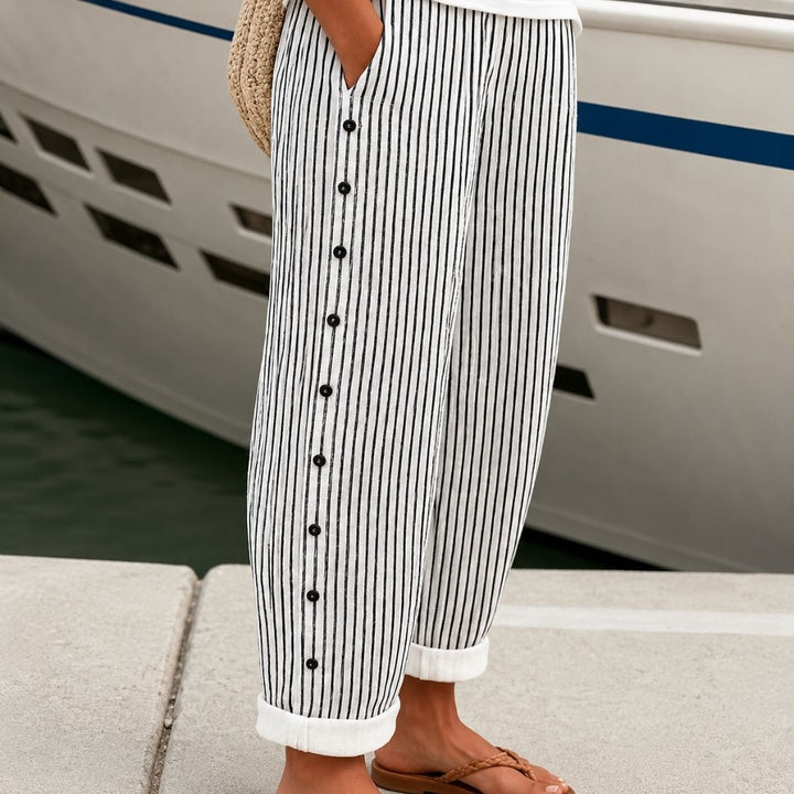 Arden™ Striped Linen Pants