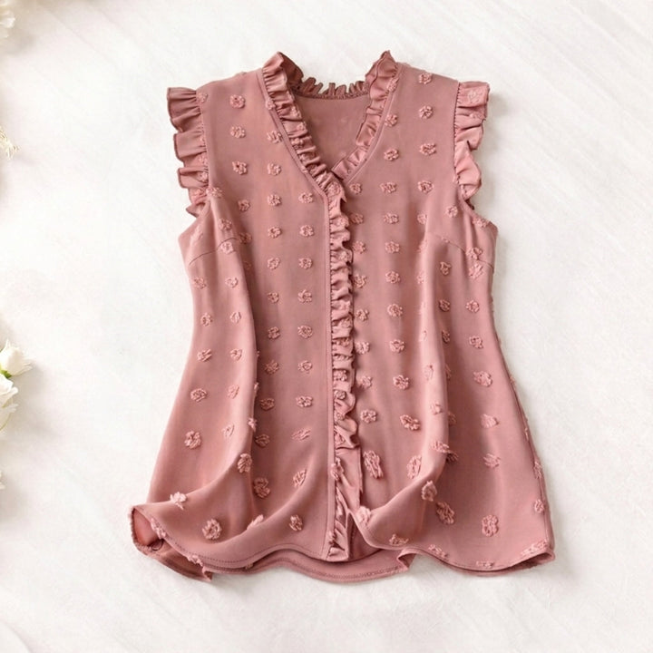 Belle Ruffle Sleeveless Blouse