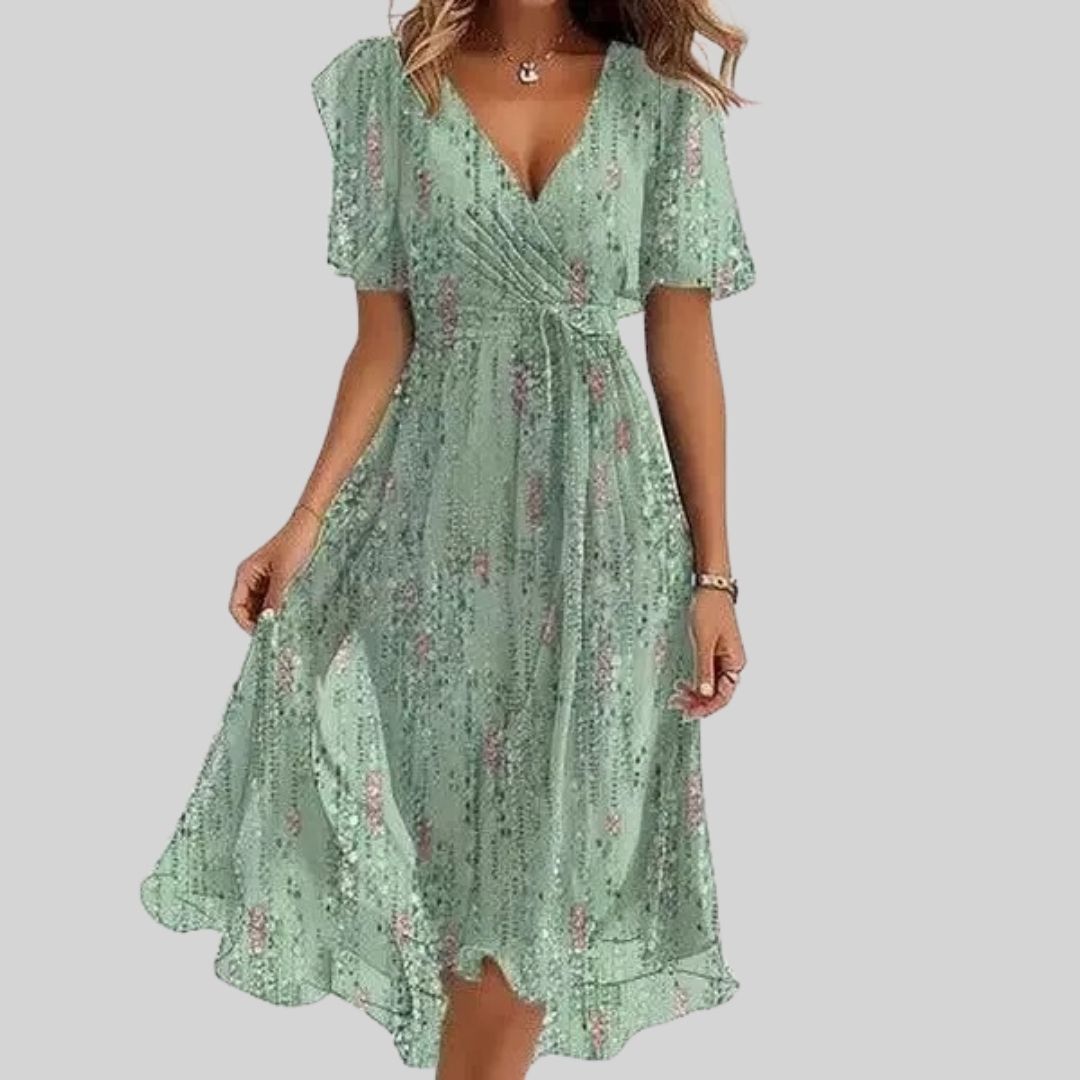 Celeste™ Wrap Midi Dress