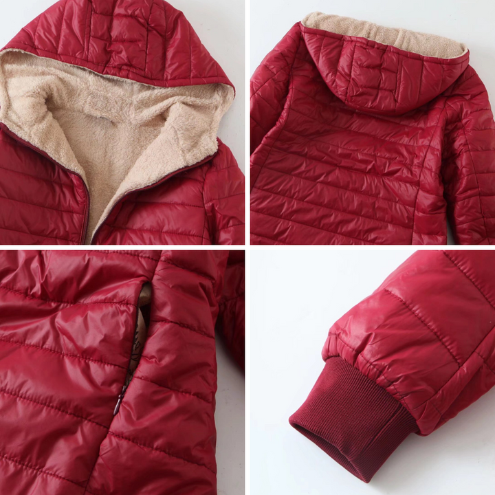 Elara Quilted Plush Coat