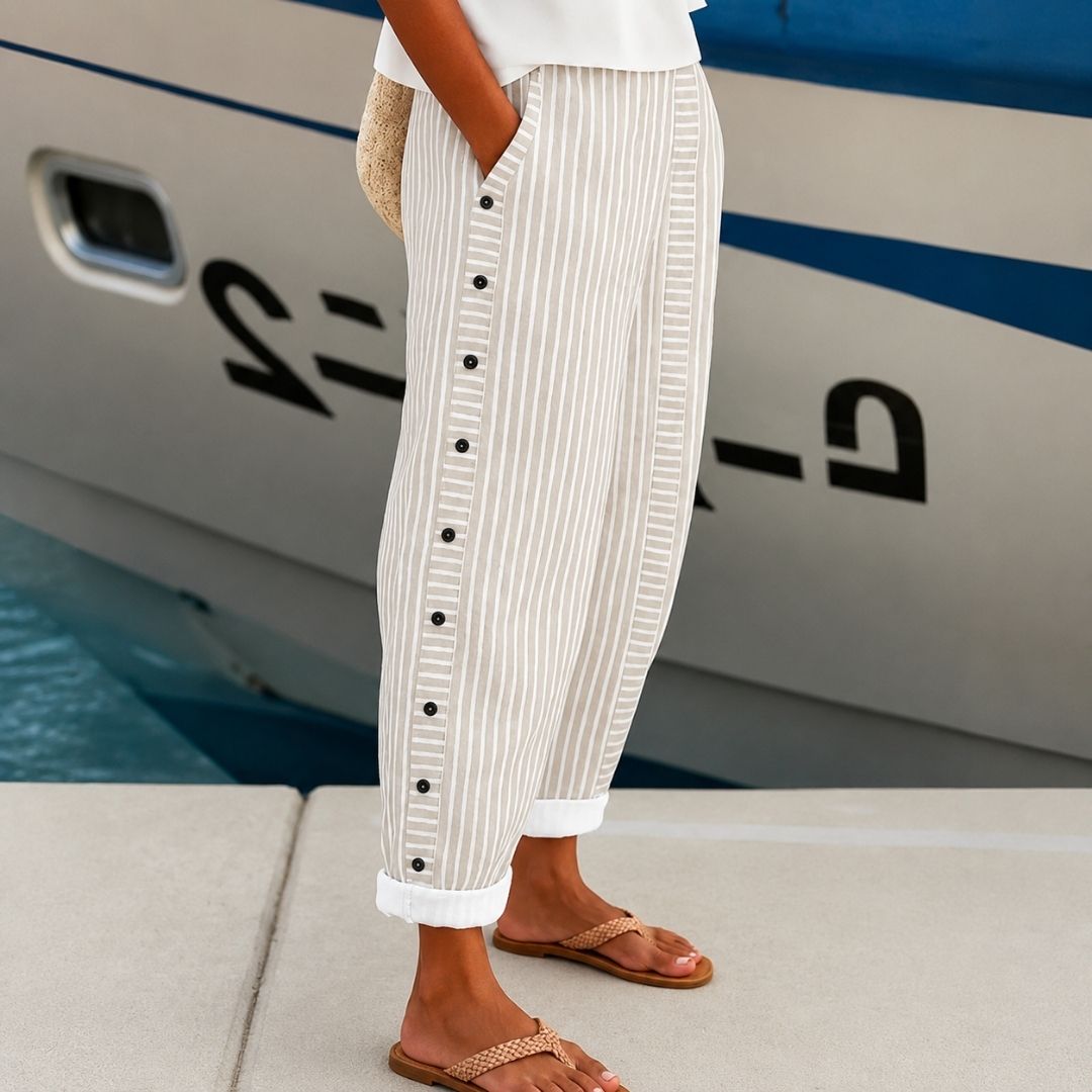 Arden™ Striped Linen Pants