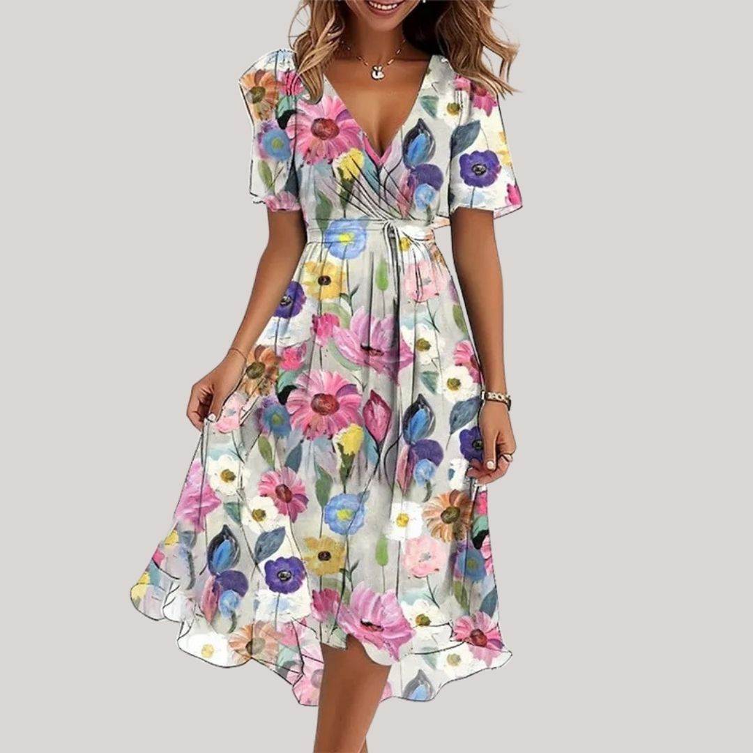 Celeste™ Wrap Midi Dress