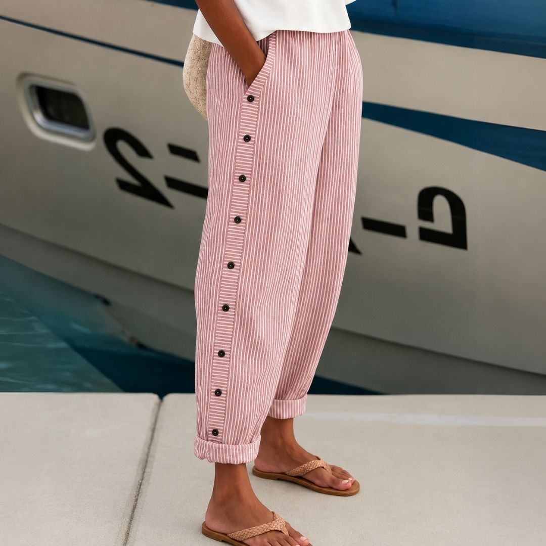 Arden™ Striped Linen Pants