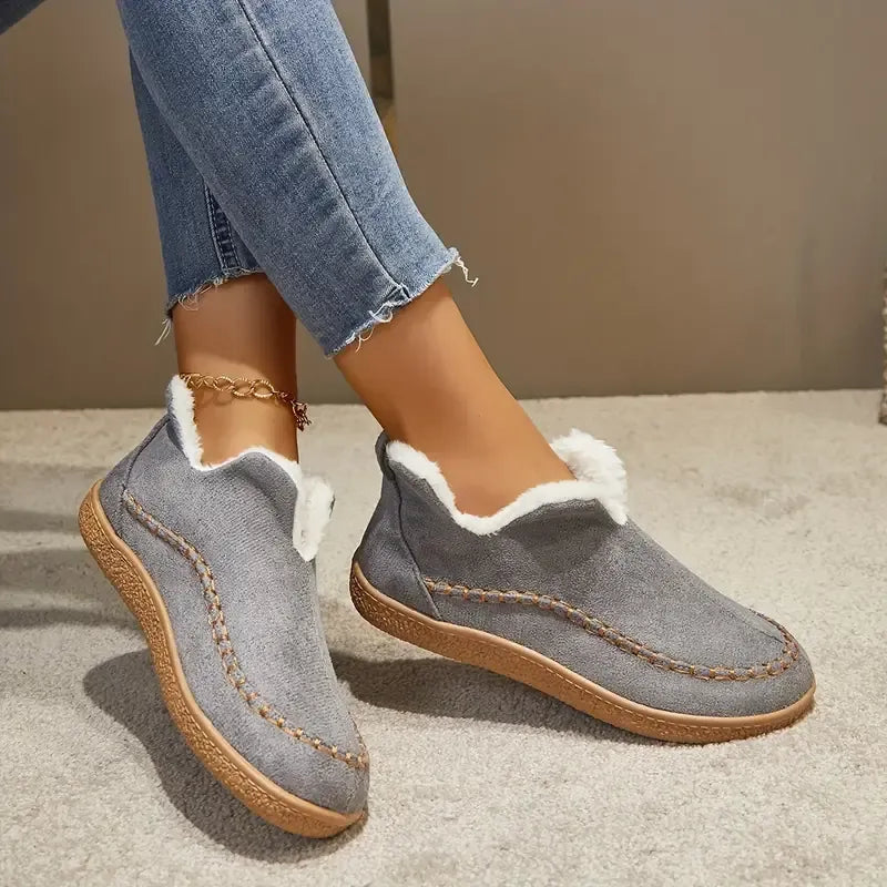 Elmstead Suede Fur-Lined Ankle Boots