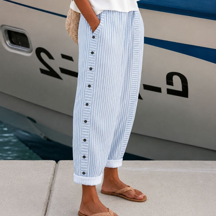 Arden™ Striped Linen Pants