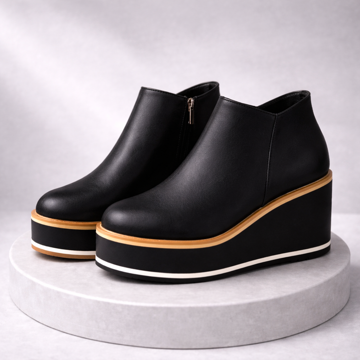 Alina Platform Wedge Boots