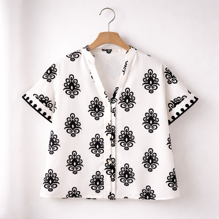 Elara V-Neck Blouse