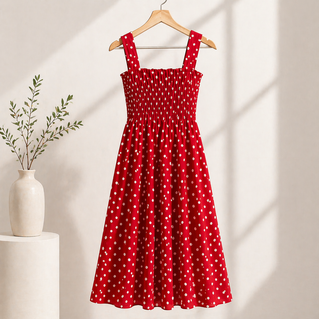 Camille Polka Dots Maxi Dress