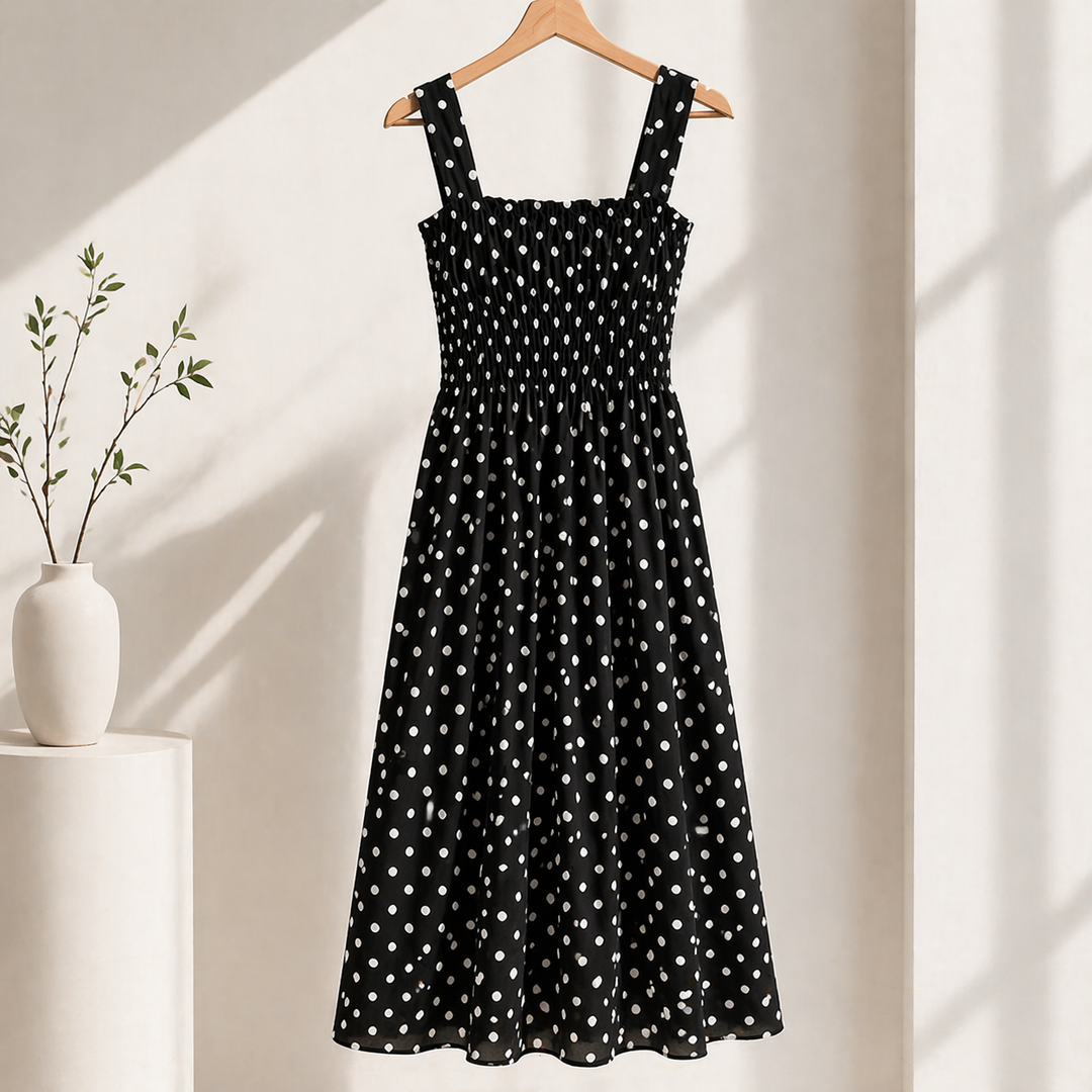 Camille Polka Dots Maxi Dress