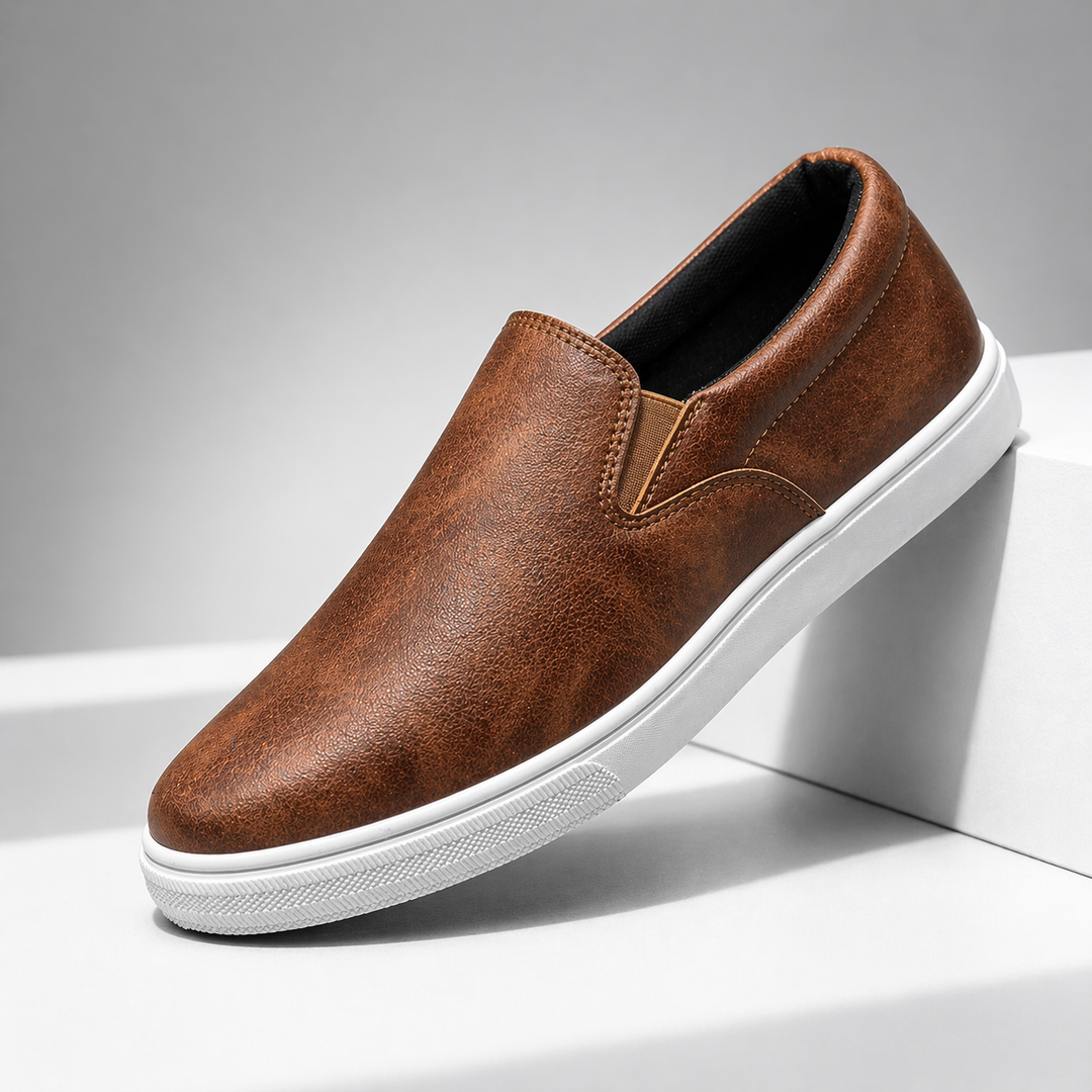 Ellis Leather Slip-Ons