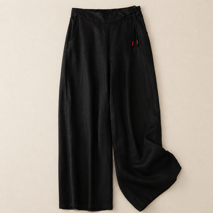 Anya Cotton Linen Wide Leg Pants