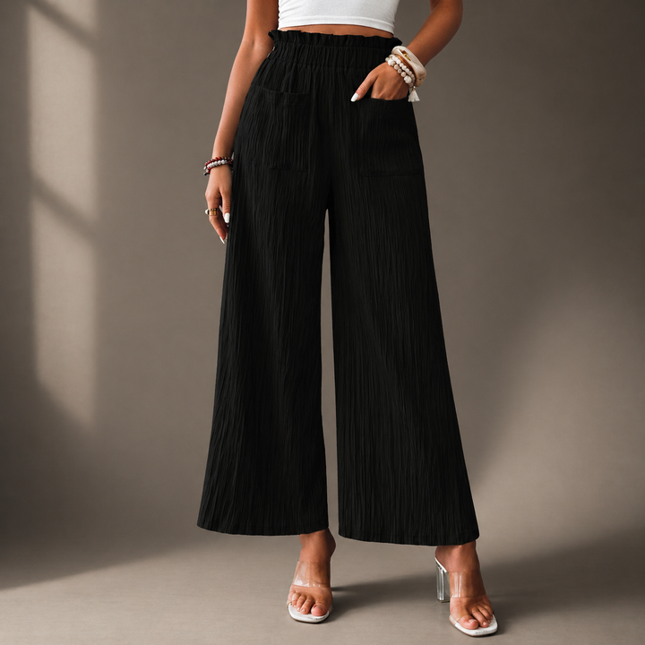 Alora Textured Wide Leg Pants
