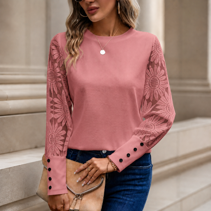 Hadley™ Lace-Stitched Top