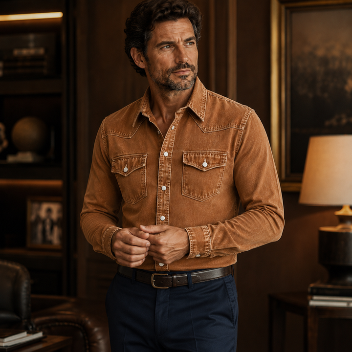 Hudson™ Vintage Western Denim Shirt