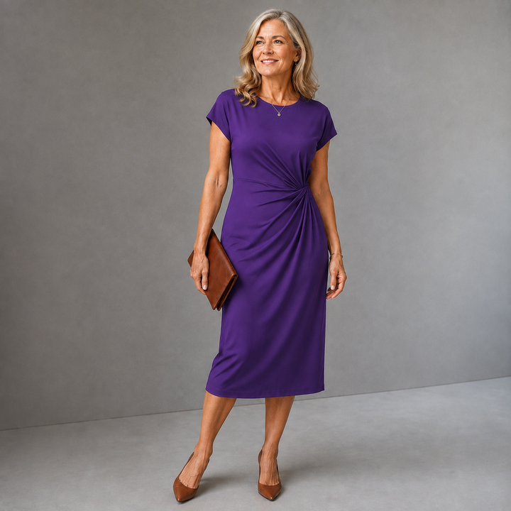 Ainsley™ Ruched Midi Dress
