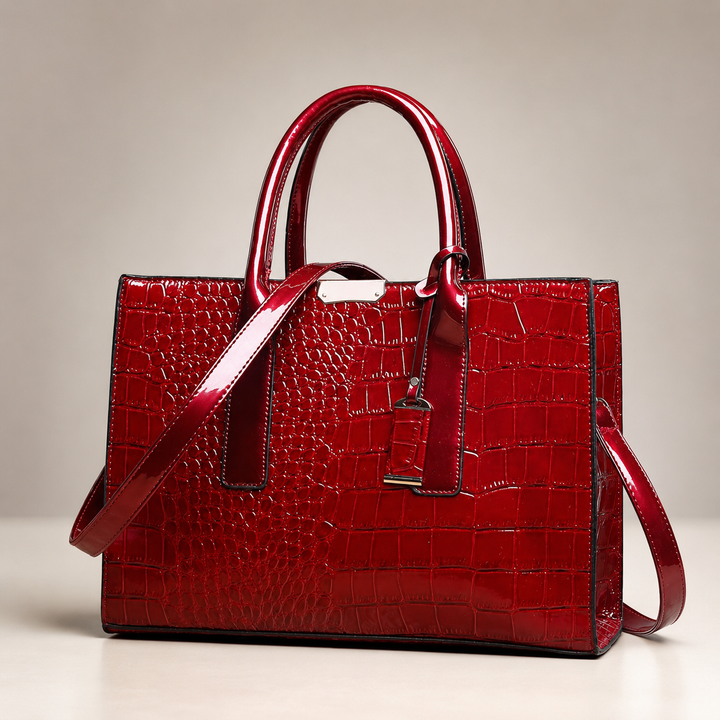 Sterling™ Croc-Embossed Structured Tote