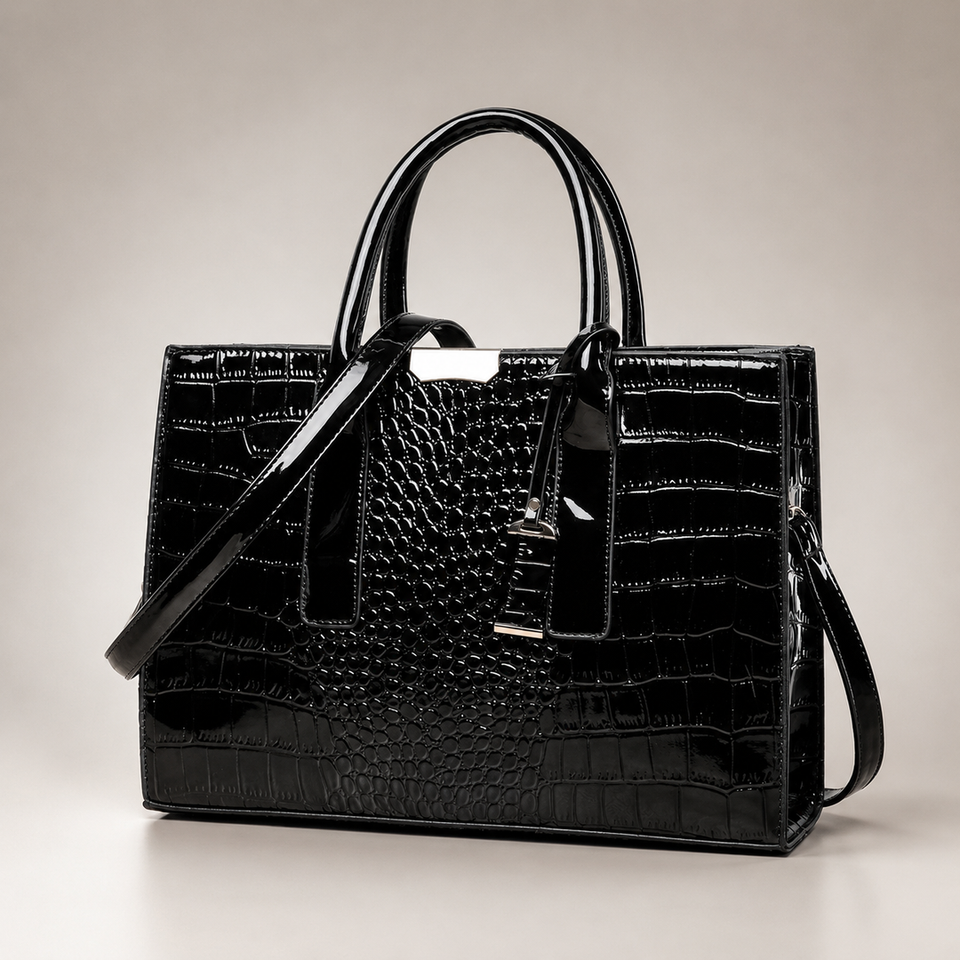 Sterling™ Croc-Embossed Structured Tote