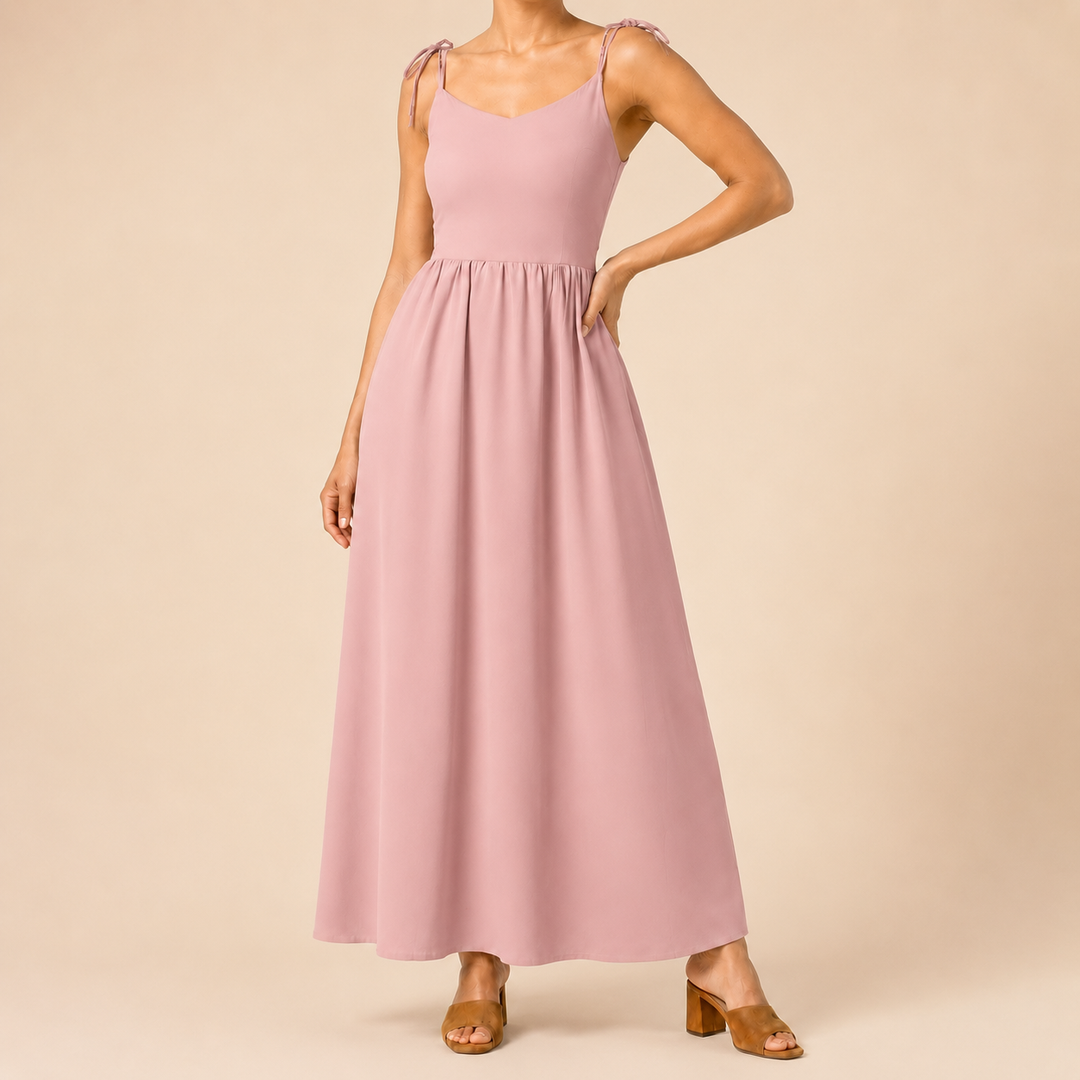 Lunelle™ Tie-Strap Maxi Dress