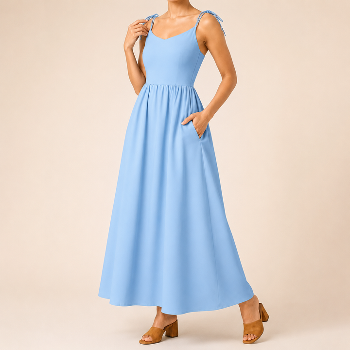 Lunelle™ Tie-Strap Maxi Dress