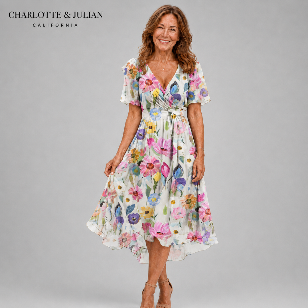 Celeste™ Wrap Midi Dress