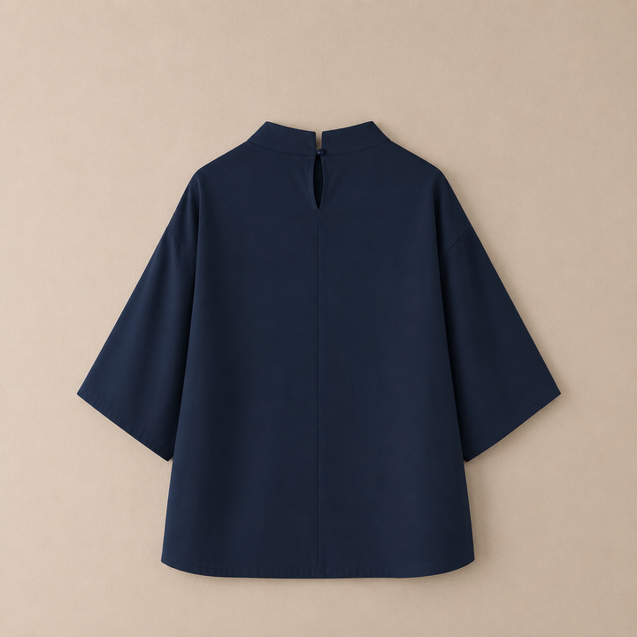 Amélie Mock Neck Blouse