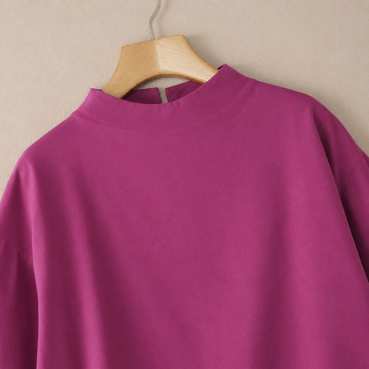 Amélie Mock Neck Blouse