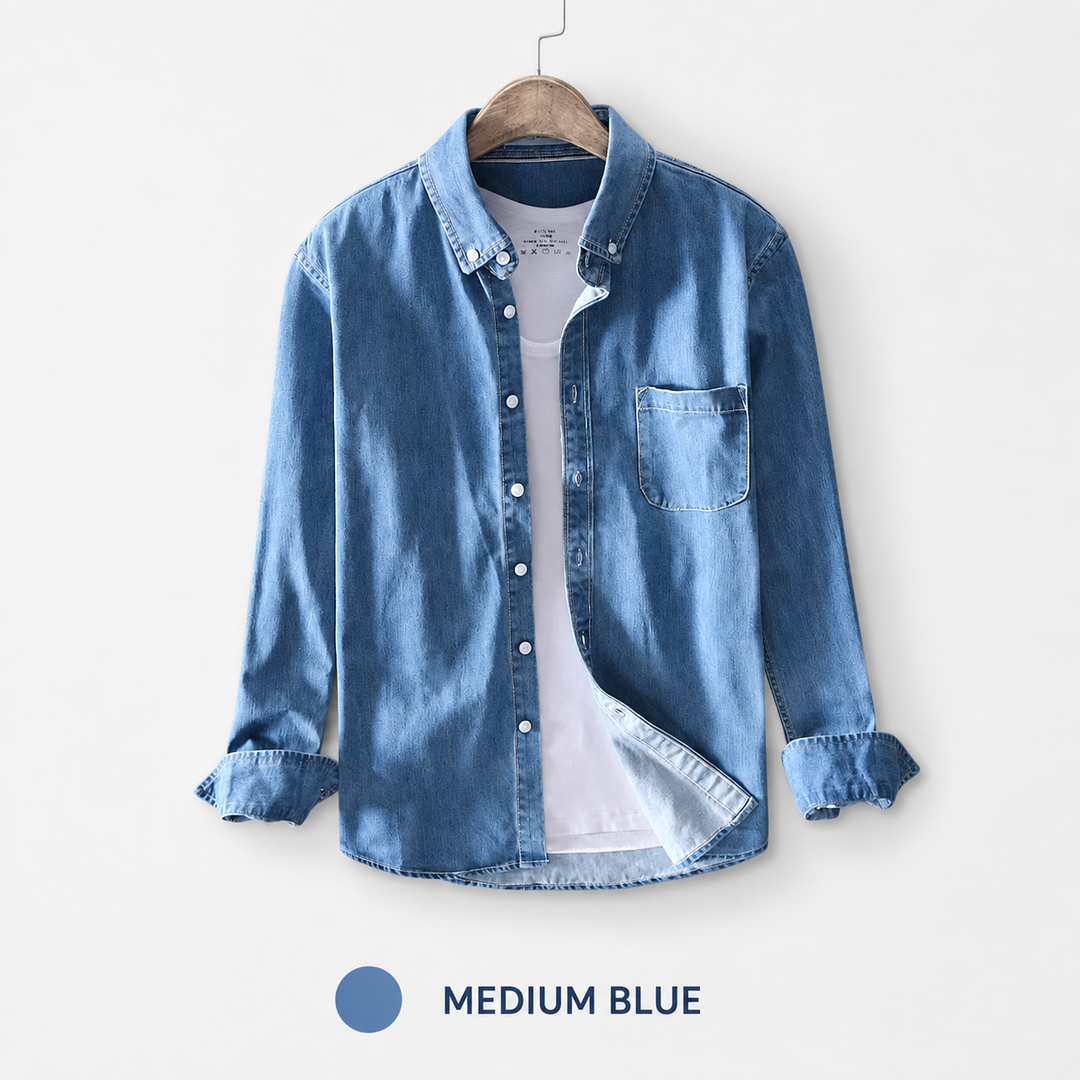 Kingsley™ Cotton Denim Button-Down