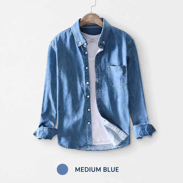 Kingsley™ Cotton Denim Button-Down
