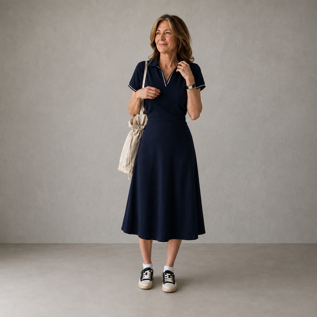 Sutton™ Collared Midi Dress