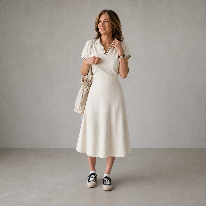 Sutton™ Collared Midi Dress