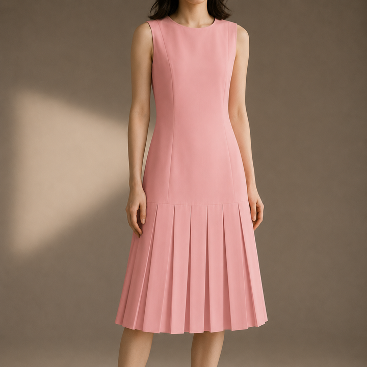 Aveline Pleated Midi Dress