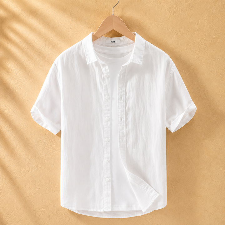 Benson Cotton Linen Button-Up Shirt