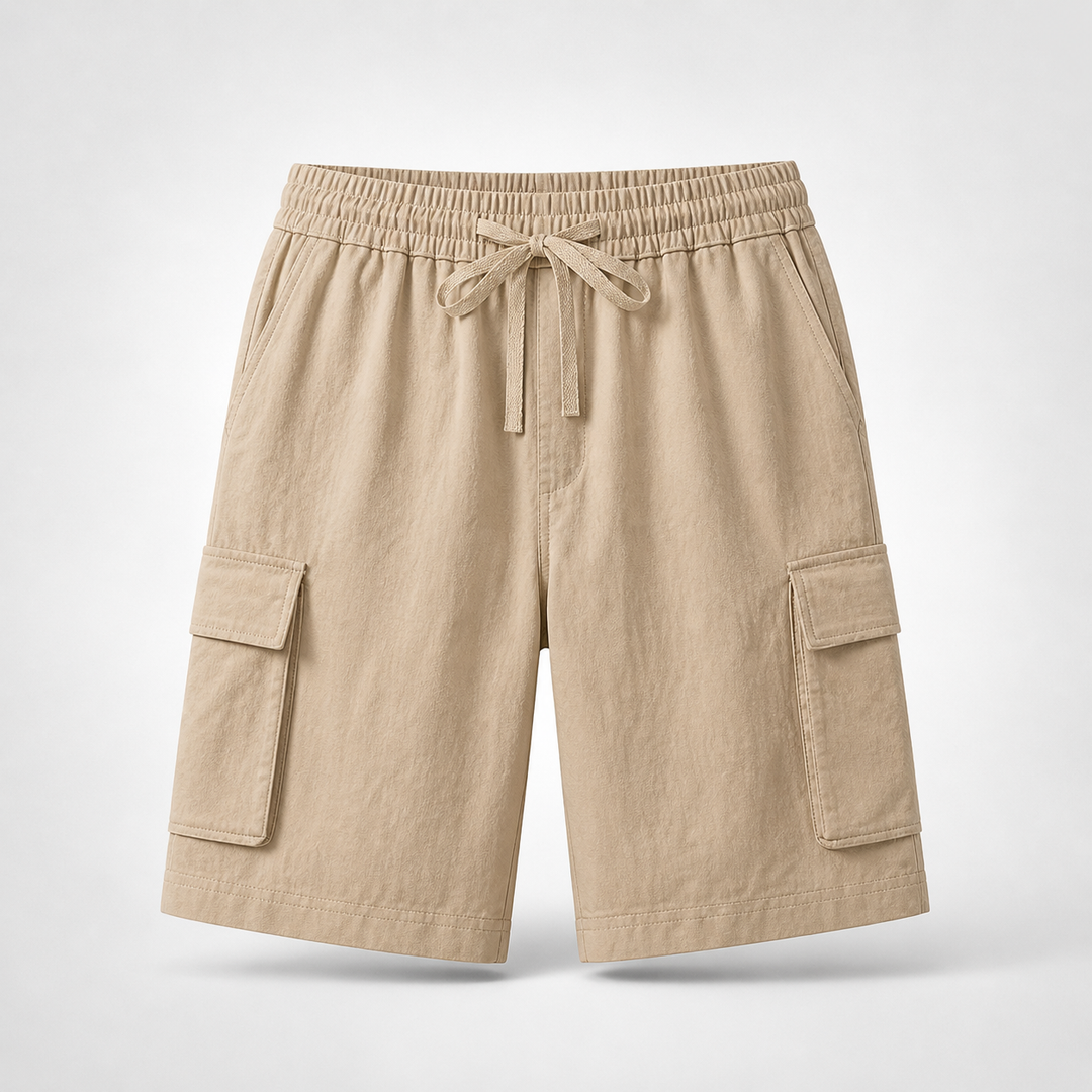 Arlo Relaxed Drawstring Cargo Shorts