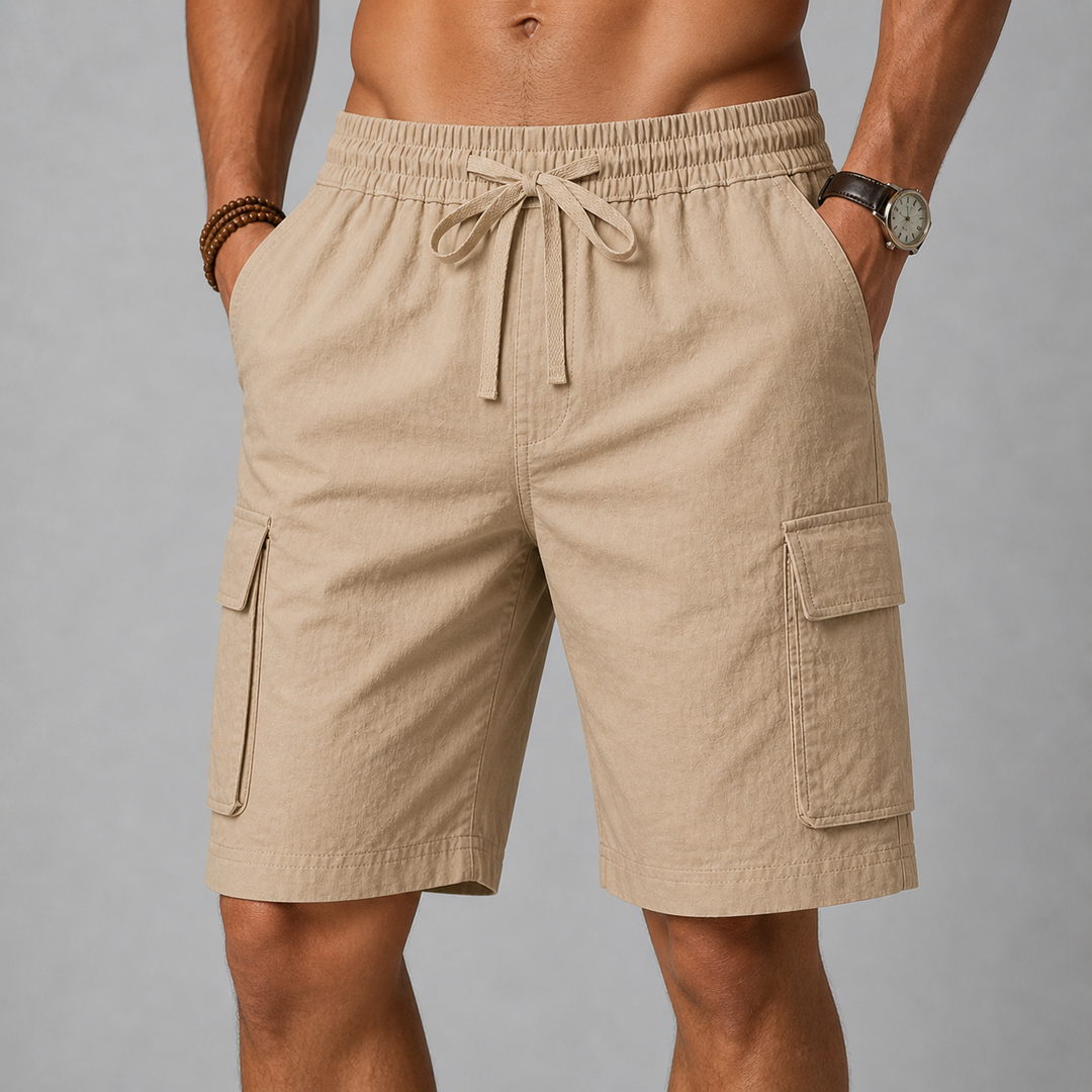 Arlo Relaxed Drawstring Cargo Shorts