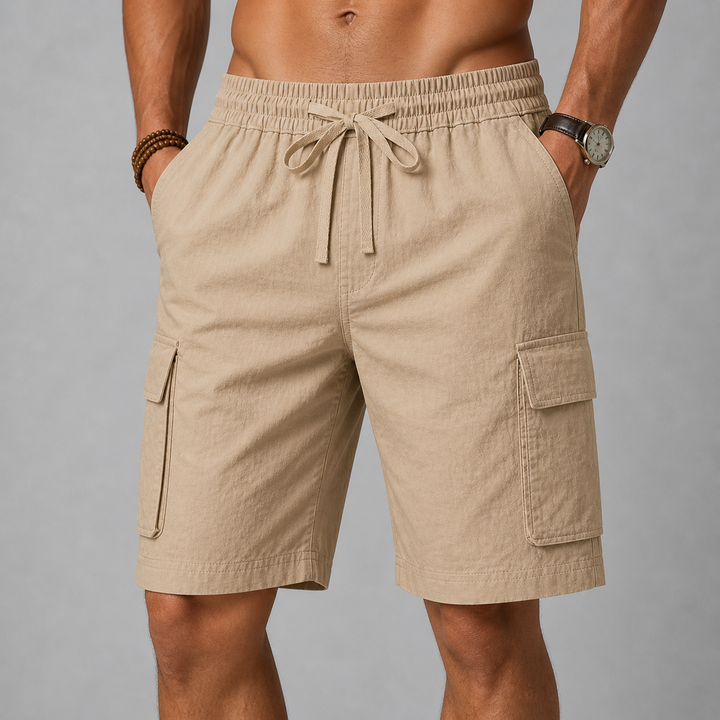 Arlo Relaxed Drawstring Cargo Shorts