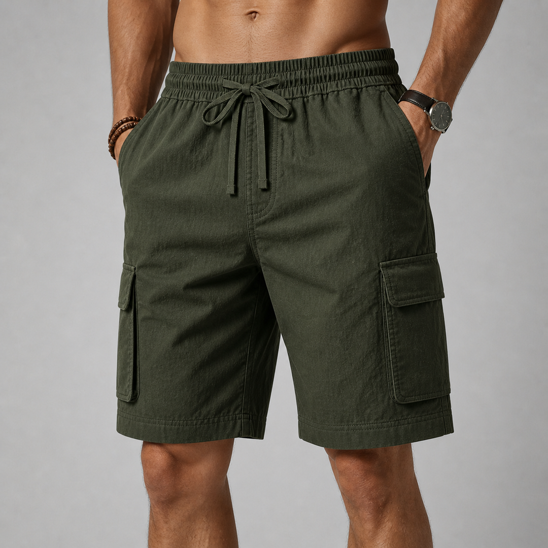 Arlo Relaxed Drawstring Cargo Shorts