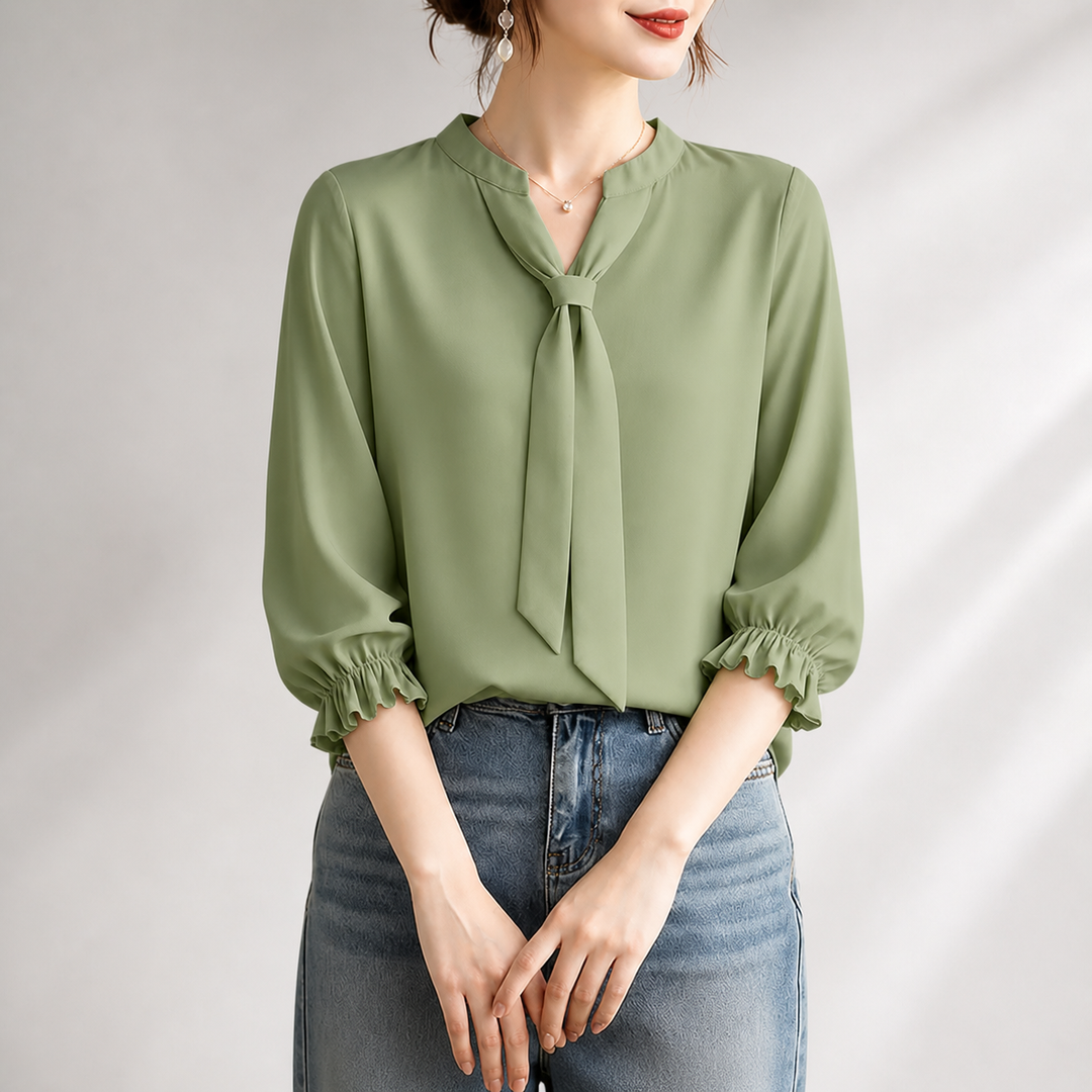 Celene Tie-Neck Top