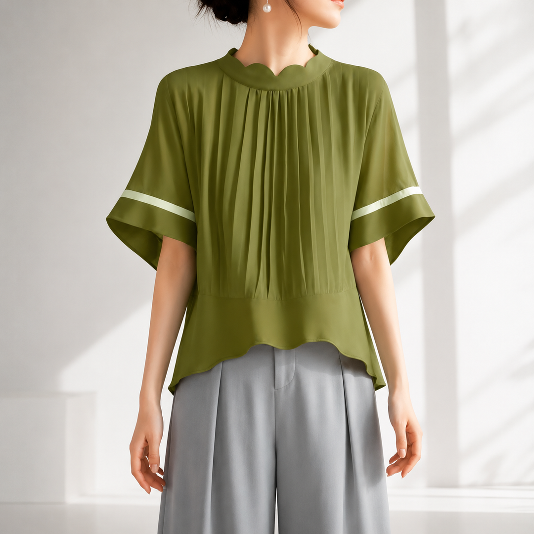 Alouette Pleated Blouse