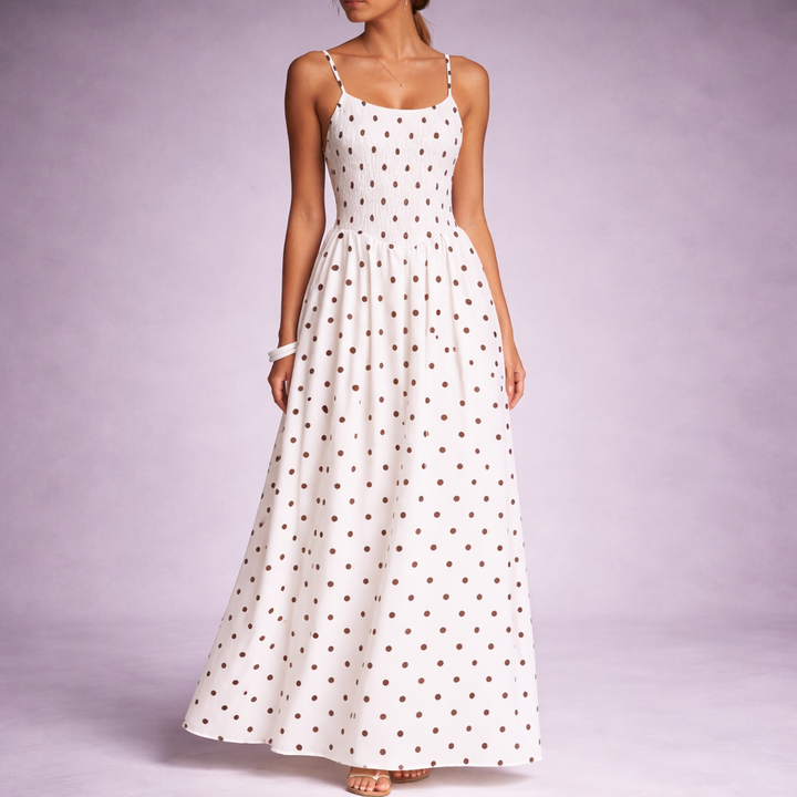 Eden Polka Dot Maxi Sundress