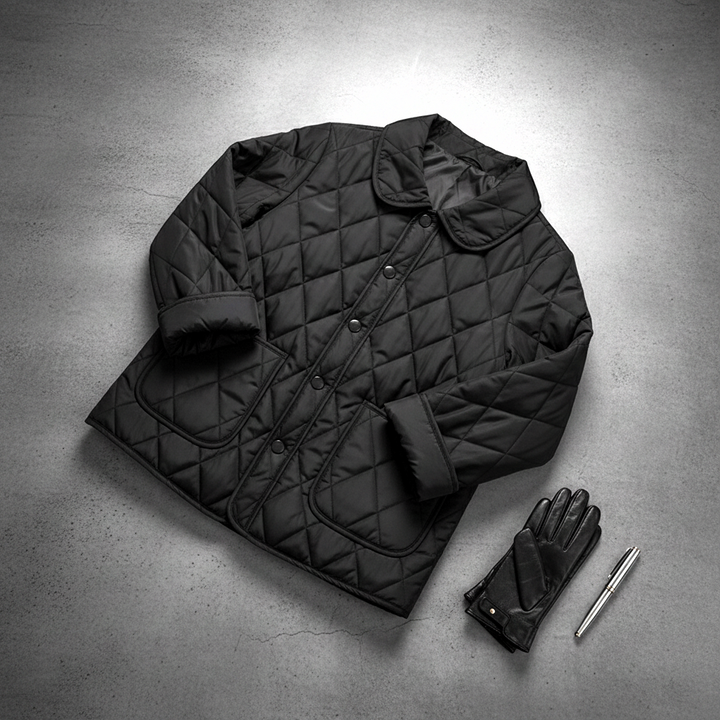 Elise Quilted Button-Up Jacket