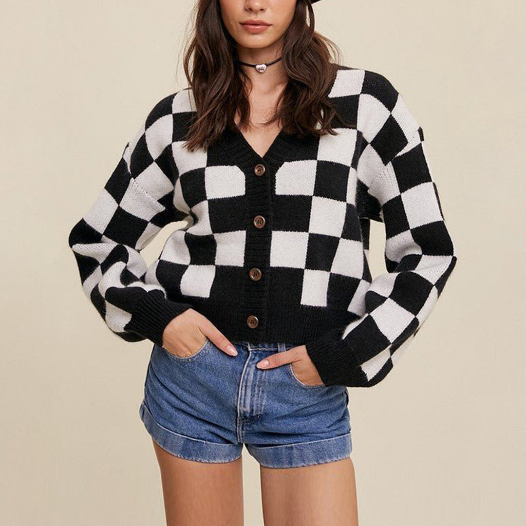 Elodie Pattern Knit Cardigan